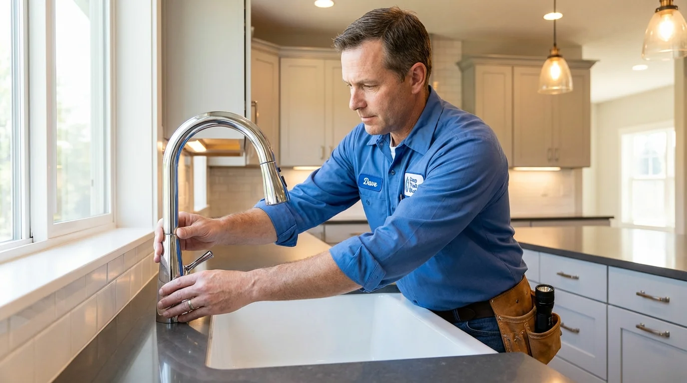 Kitchen faucet installation by Johns Plumbing LLC in Heflin